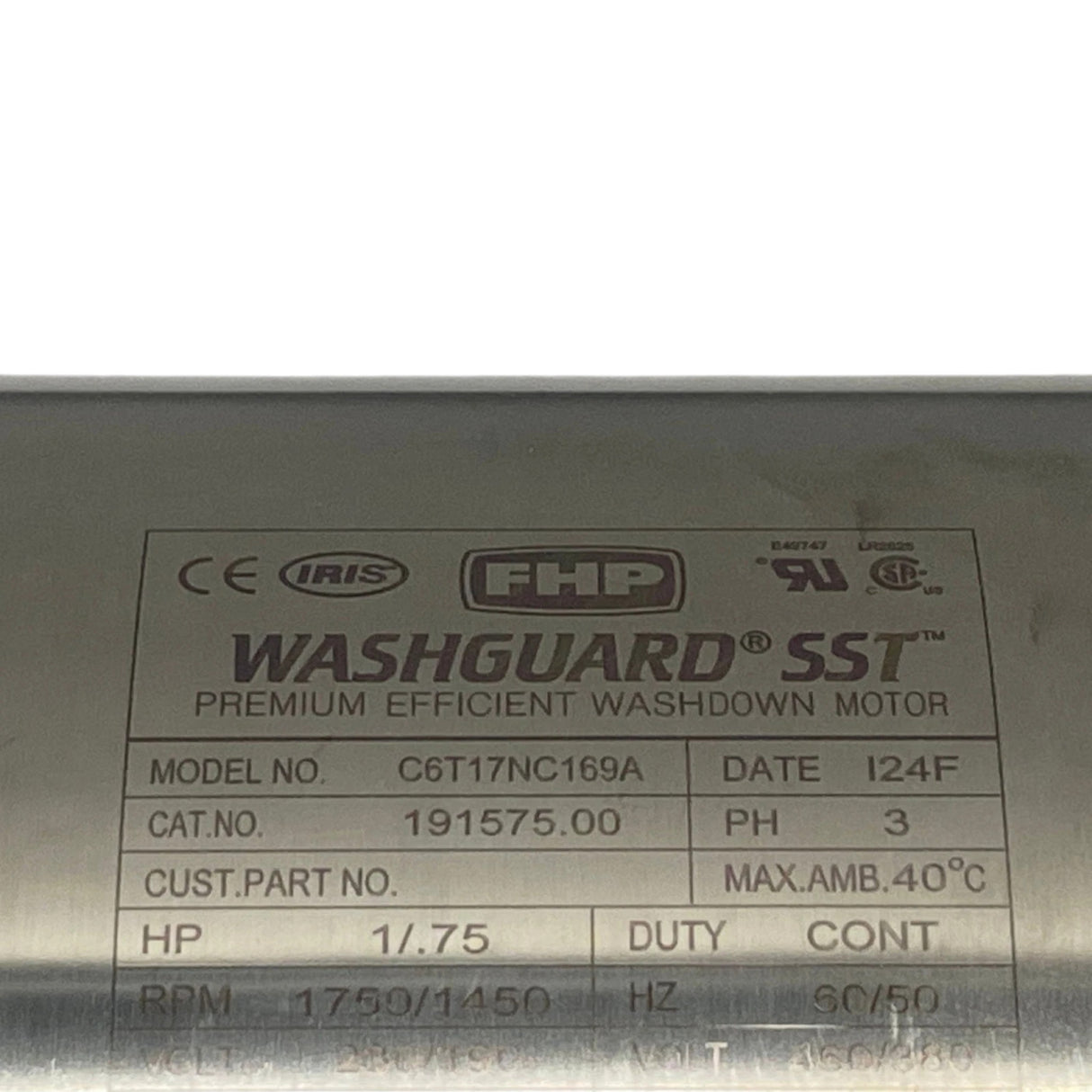 191575.00 Leeson Washguard Stainless Steel