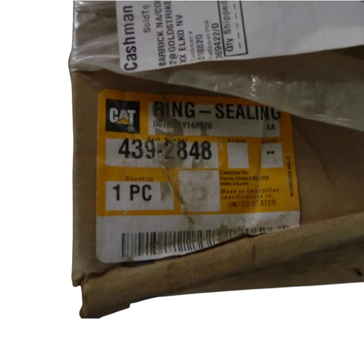 439-2848 Caterpillar Ring Seal - Truck To Trailer