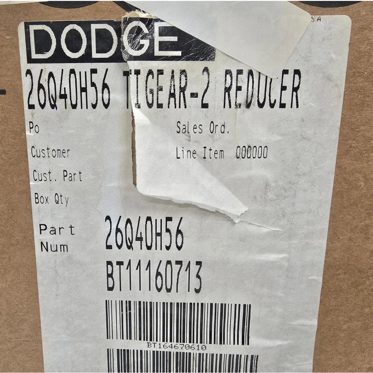 26Q40H56 Dodge Gear Speed Reducer