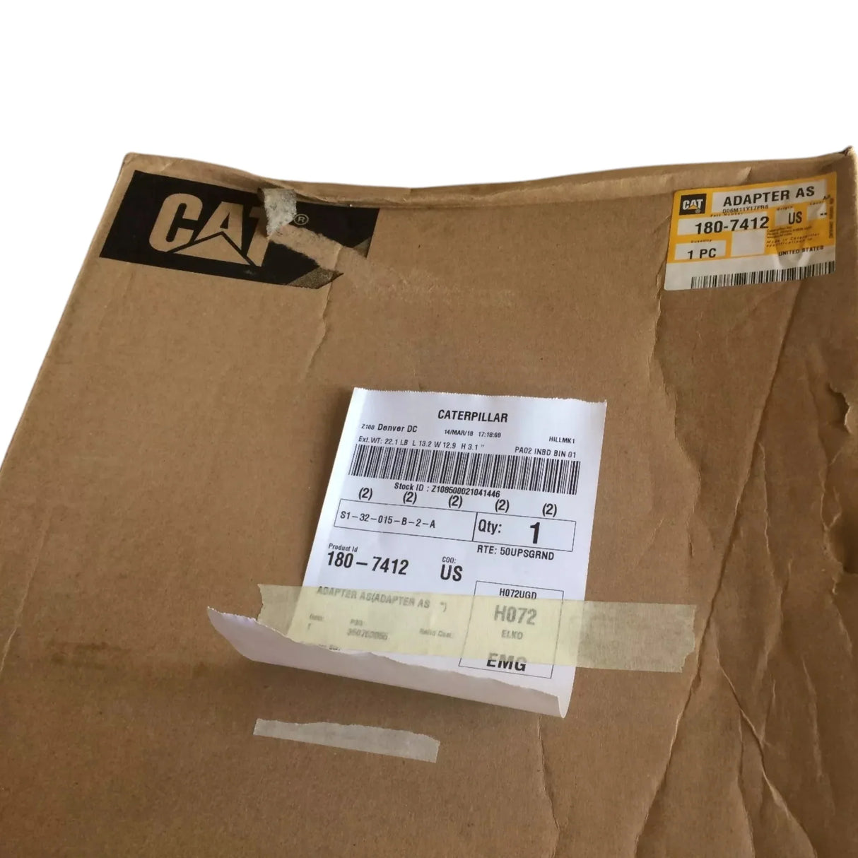 180-7412 CAT Water Pump Adapter - Truck To Trailer