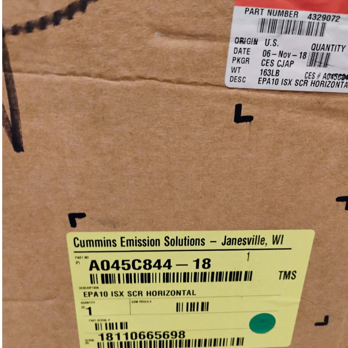 2880225 Genuine Cummins Aftertreatment Device