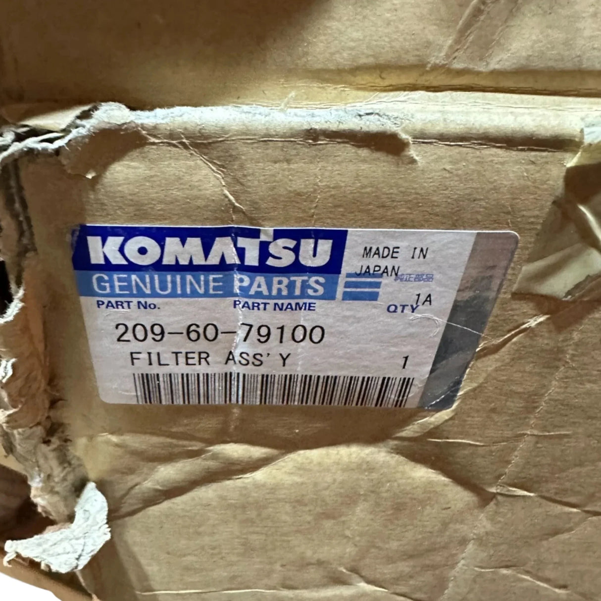 209-60-79100 Genuine Komatsu Filter Assembly - Truck To Trailer