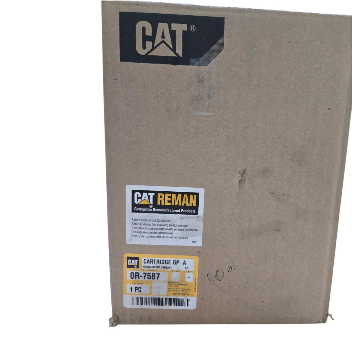 0R-7587 Genuine CAT Turbo Cartridge