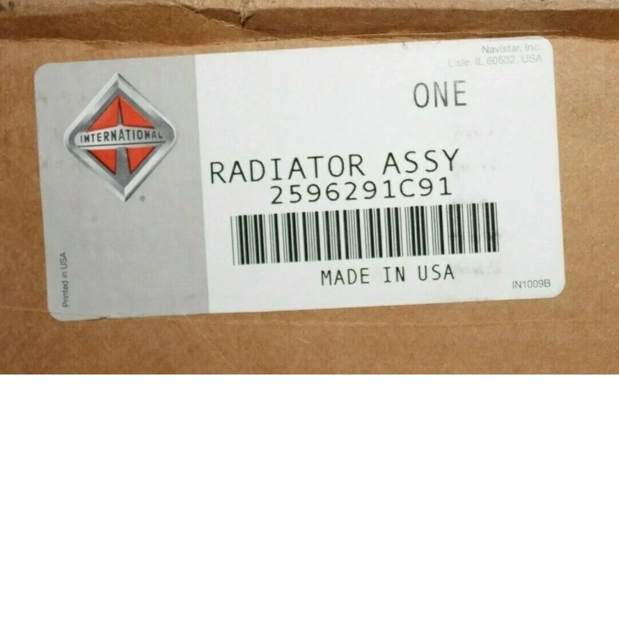 2596291C91 International Radiator Assembly - Truck To Trailer