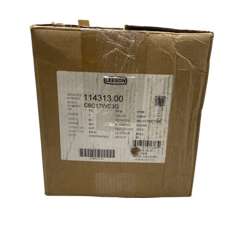 114313.00 Genuine Leeson Washdown Motor