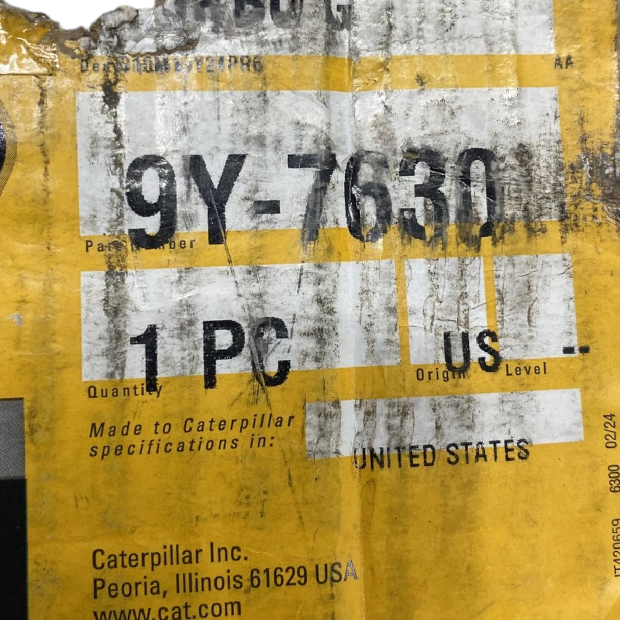 9Y-7630 Genuine CAT Turbocharger