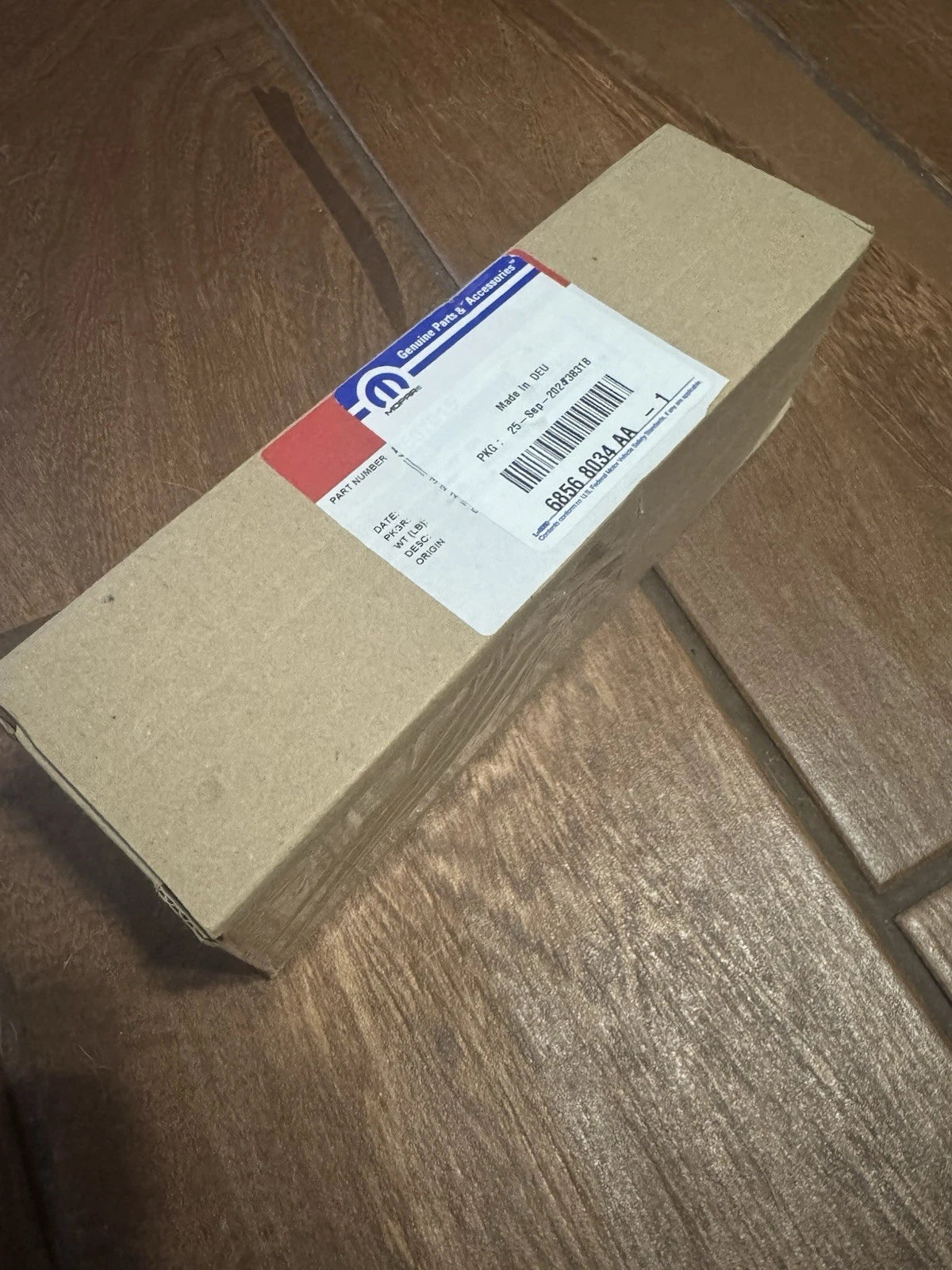 68568034AA Genuine Mopar Fuel Injector