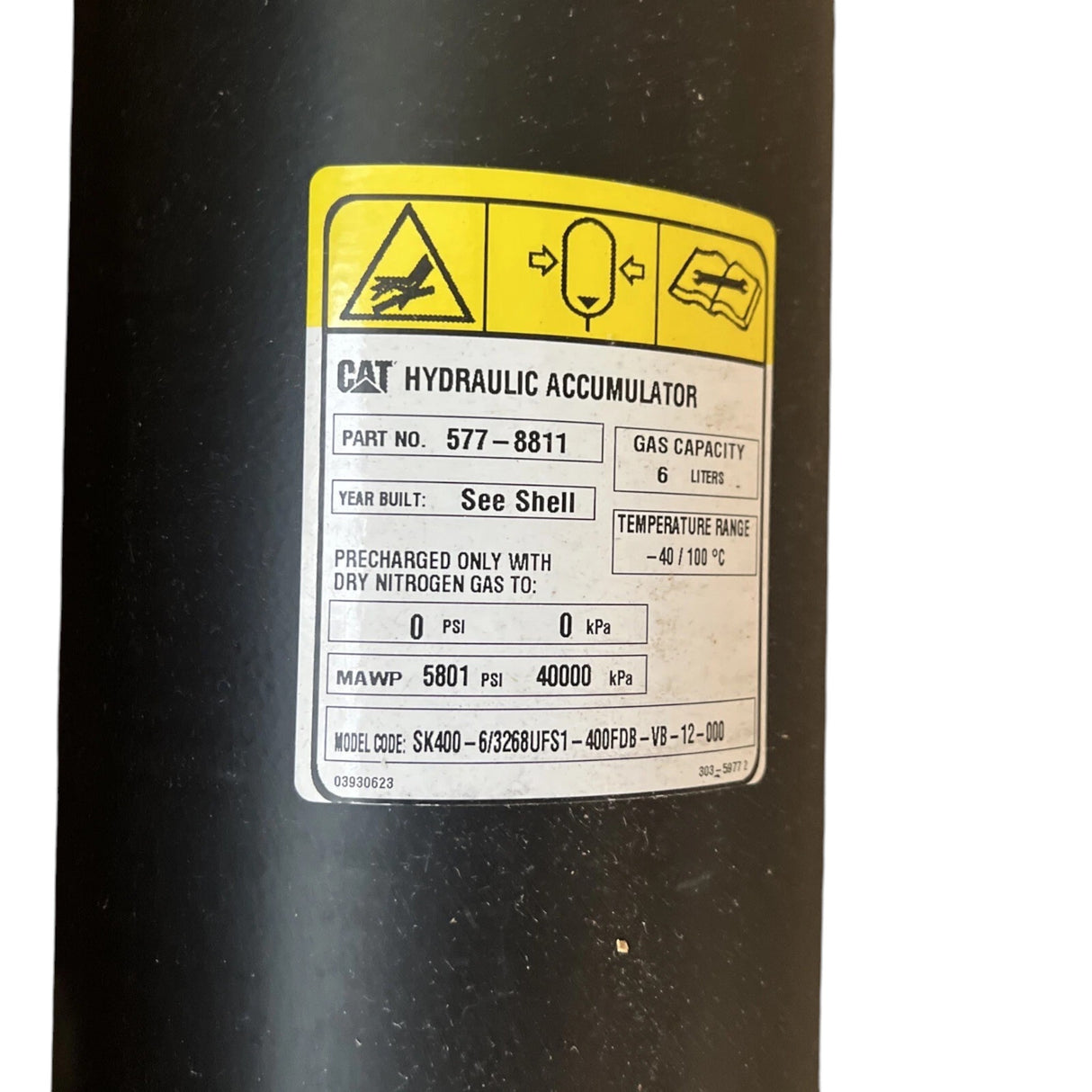 577-8811 Genuine CAT Hydraulic Accumulator