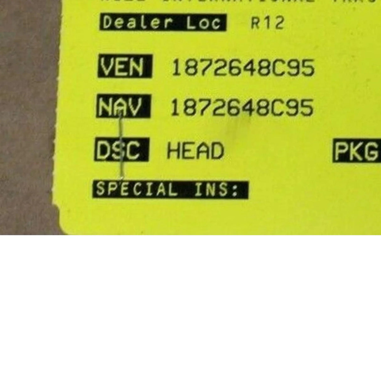 6109772C96 International Box Console Lower Assembly - Truck To Trailer