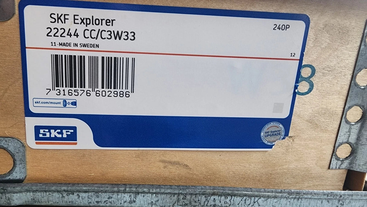 22244CC/C3W33 SKF Spherical Roller Bearing