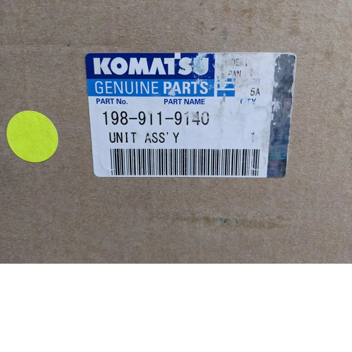 198-911-9140 Genuine Komatsu Air Conditioner Assembly - Truck To Trailer
