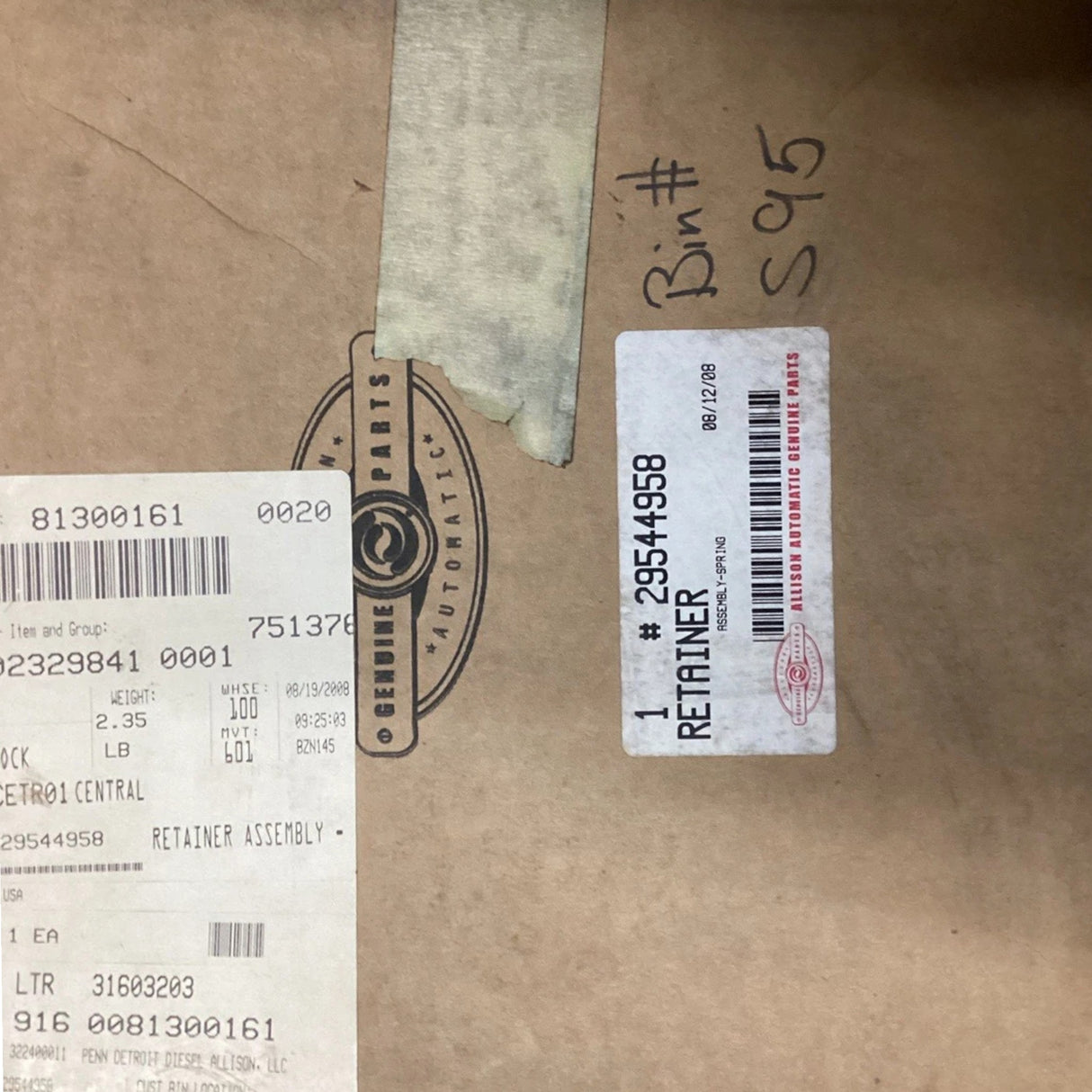 29544958 Genuine Allison Retainer Assembly