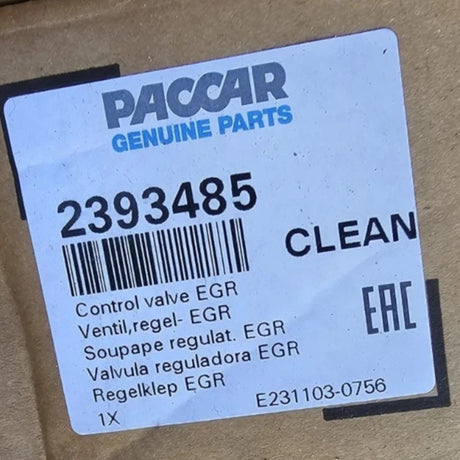 2393485 PE Genuine Paccar EGR Valve Engine MX 13