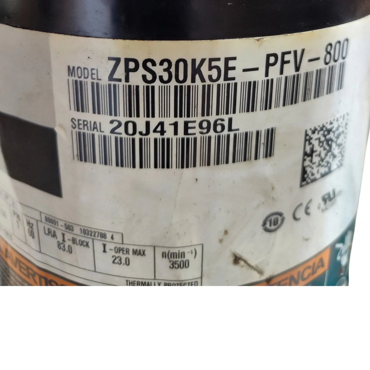 ZPS30K5E-PFV-800 Copeland Scroll Compressor - Truck To Trailer