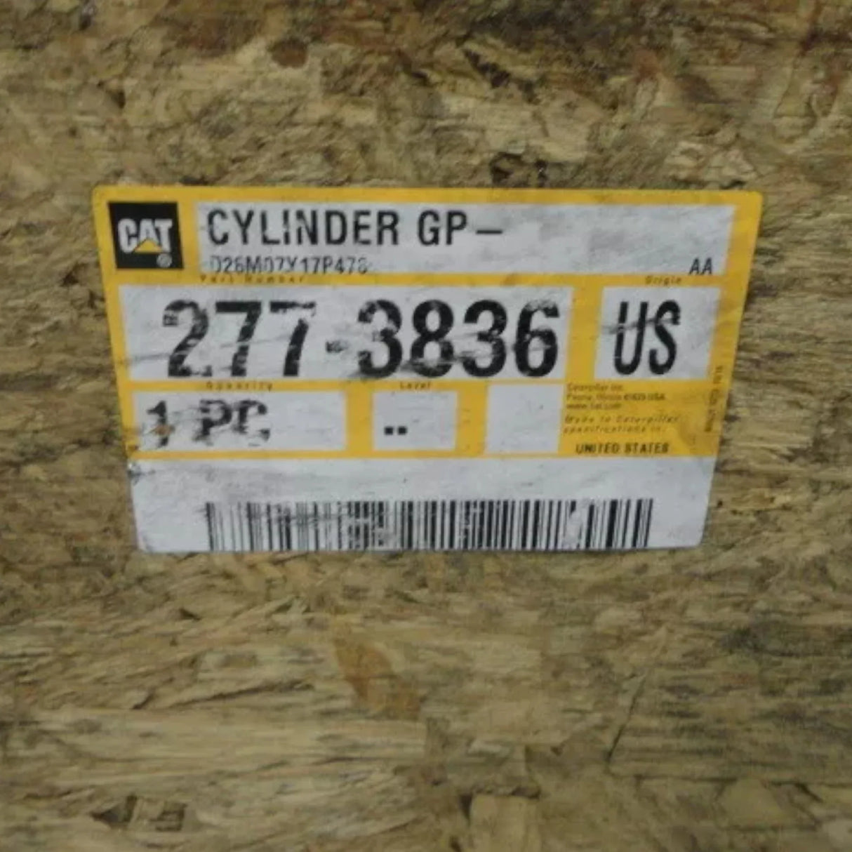 277-3836 Caterpillar Hydraulic Cylinder Assembly - Truck To Trailer