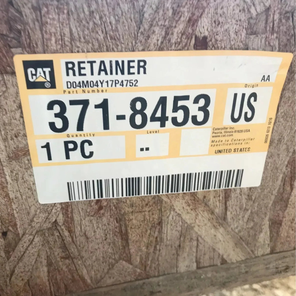 371-8453 Caterpillar Retainer - Truck To Trailer