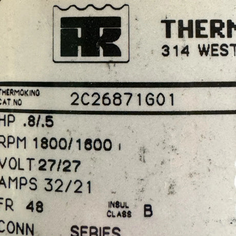 2C26871G01 Genuine Thermo King Motor 27V - Truck To Trailer