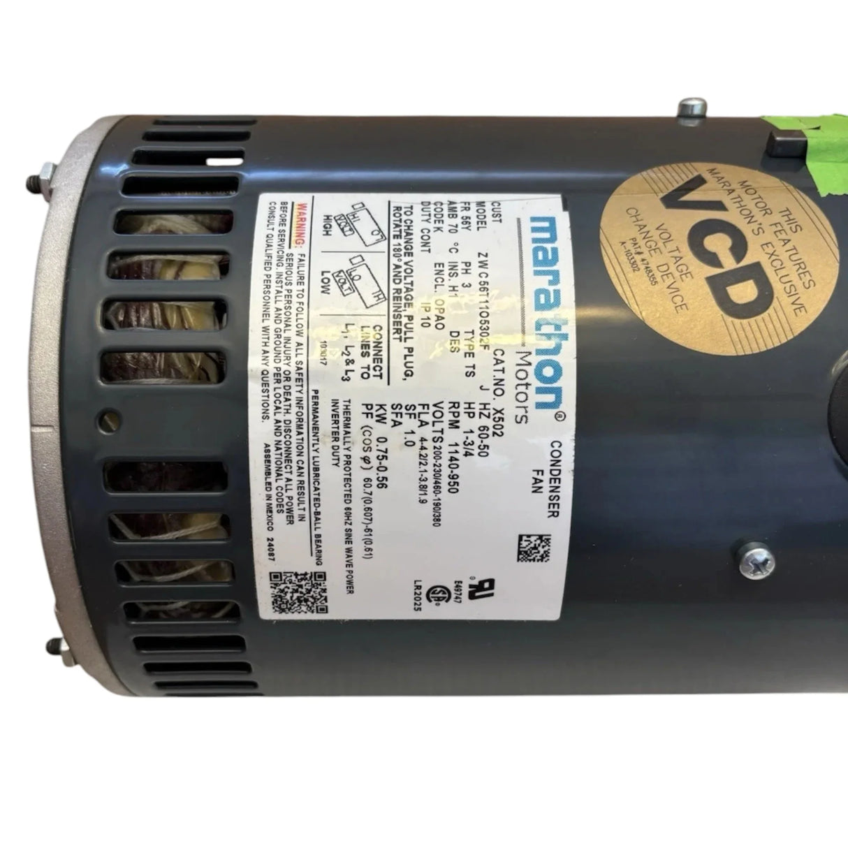056T11O5302 Genuine Marathon Condenser Fan Motor X502 - Truck To Trailer