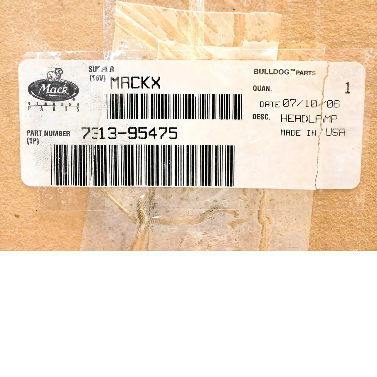 7313-95475 Genuine Volvo Headlamp - Truck To Trailer