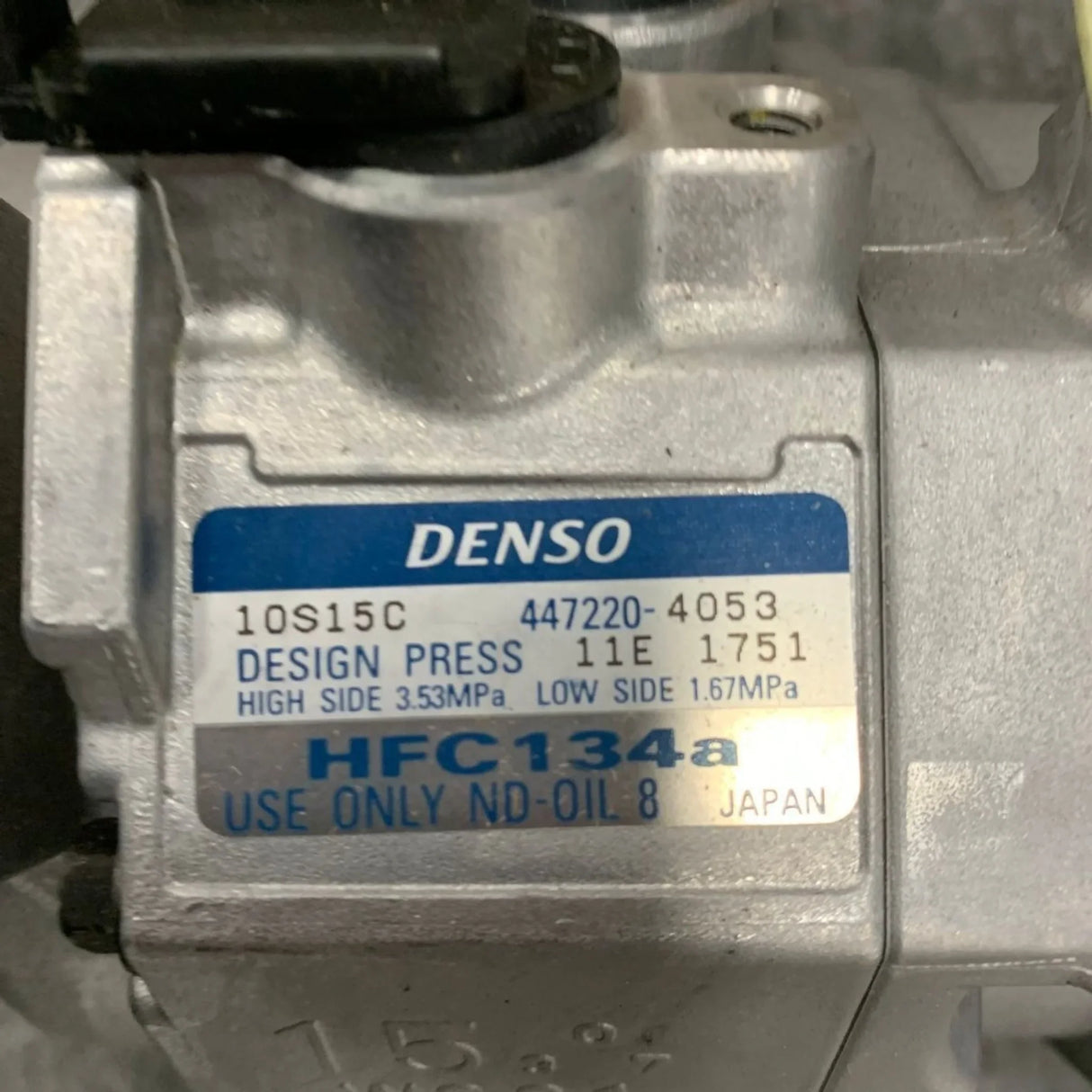 447220-4053 Genuine Denso A/C Compressor 10S15C - Truck To Trailer