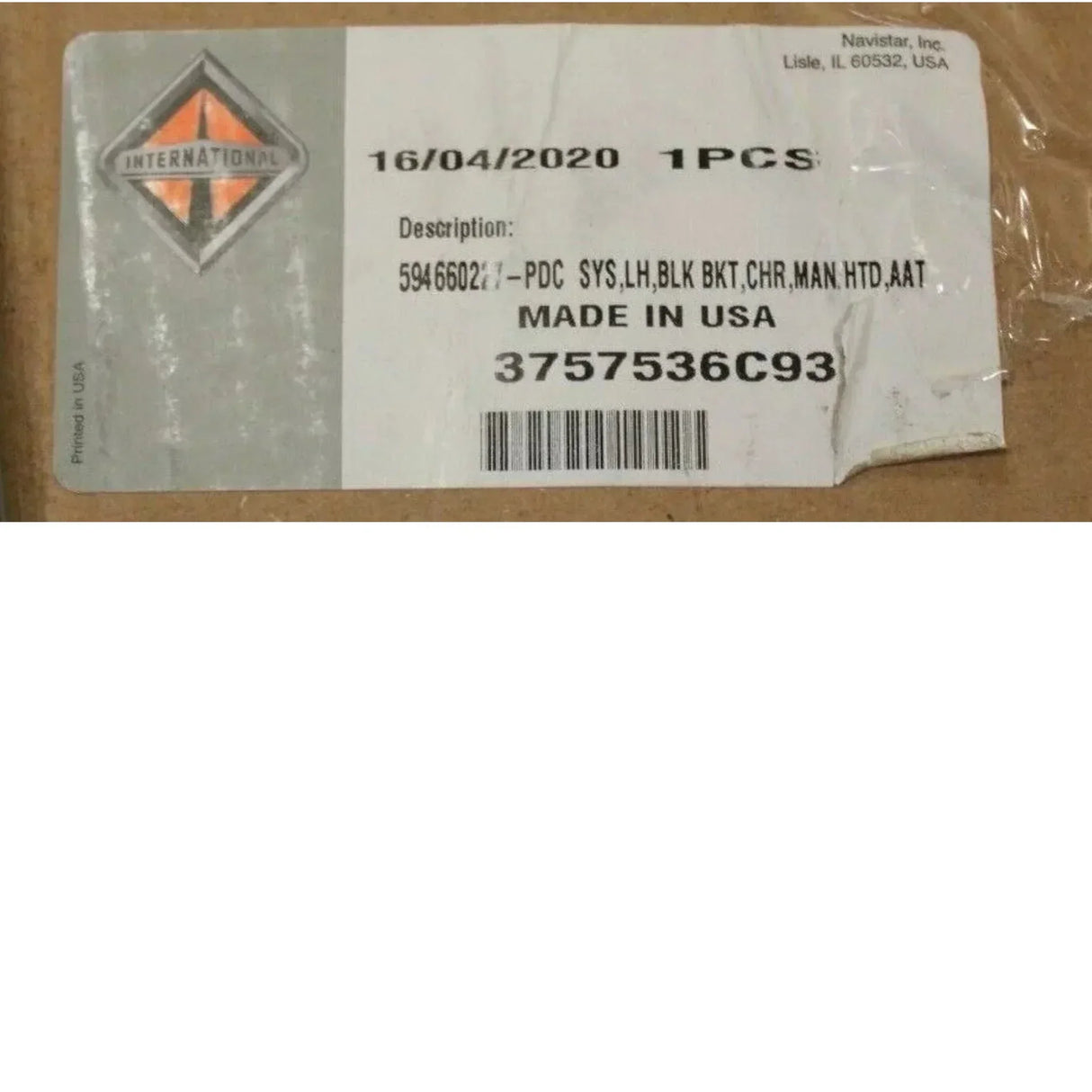 3757536C91 Genuine International Left Side Mirror - Truck To Trailer