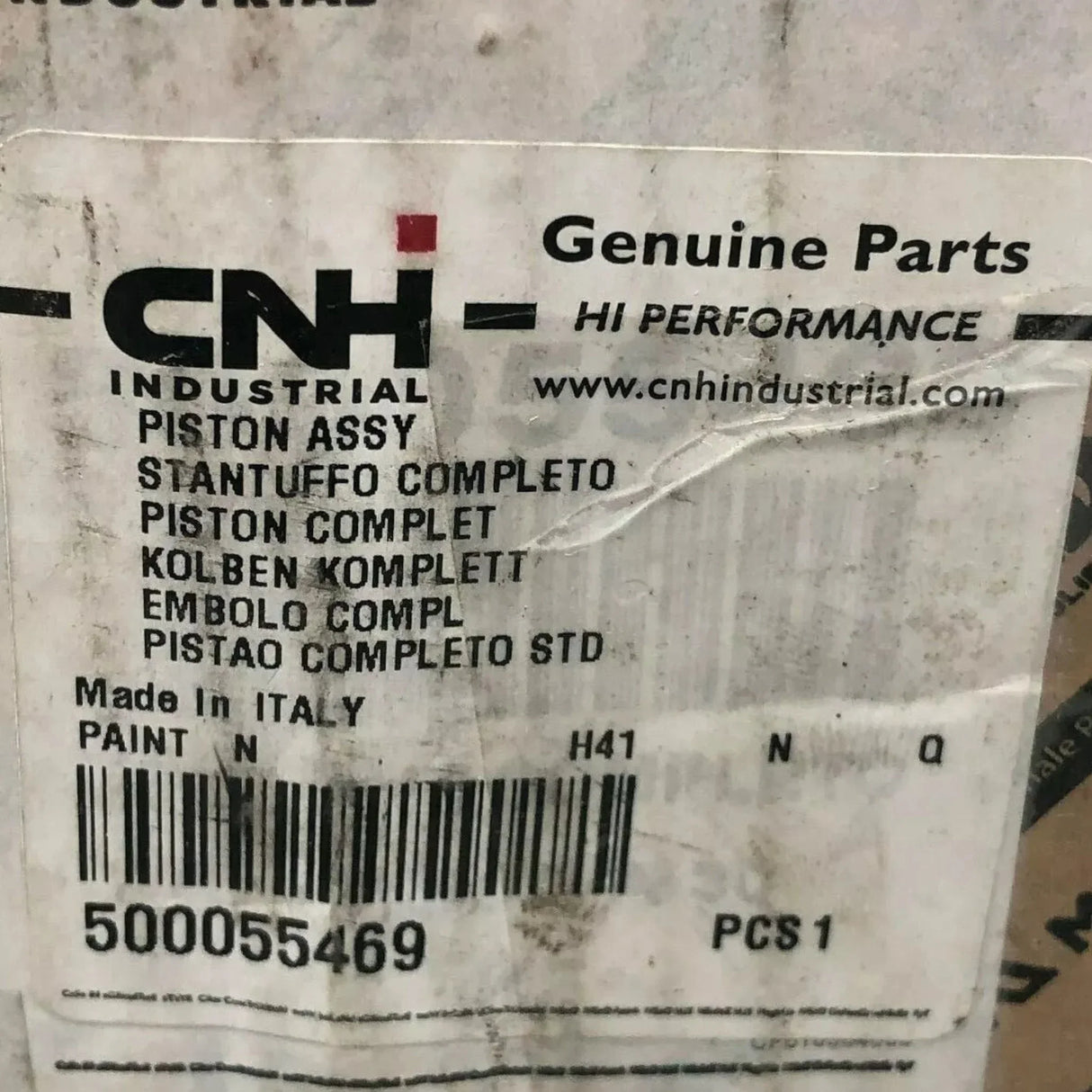500055469 Genuine CNH Piston Assembly - Truck To Trailer