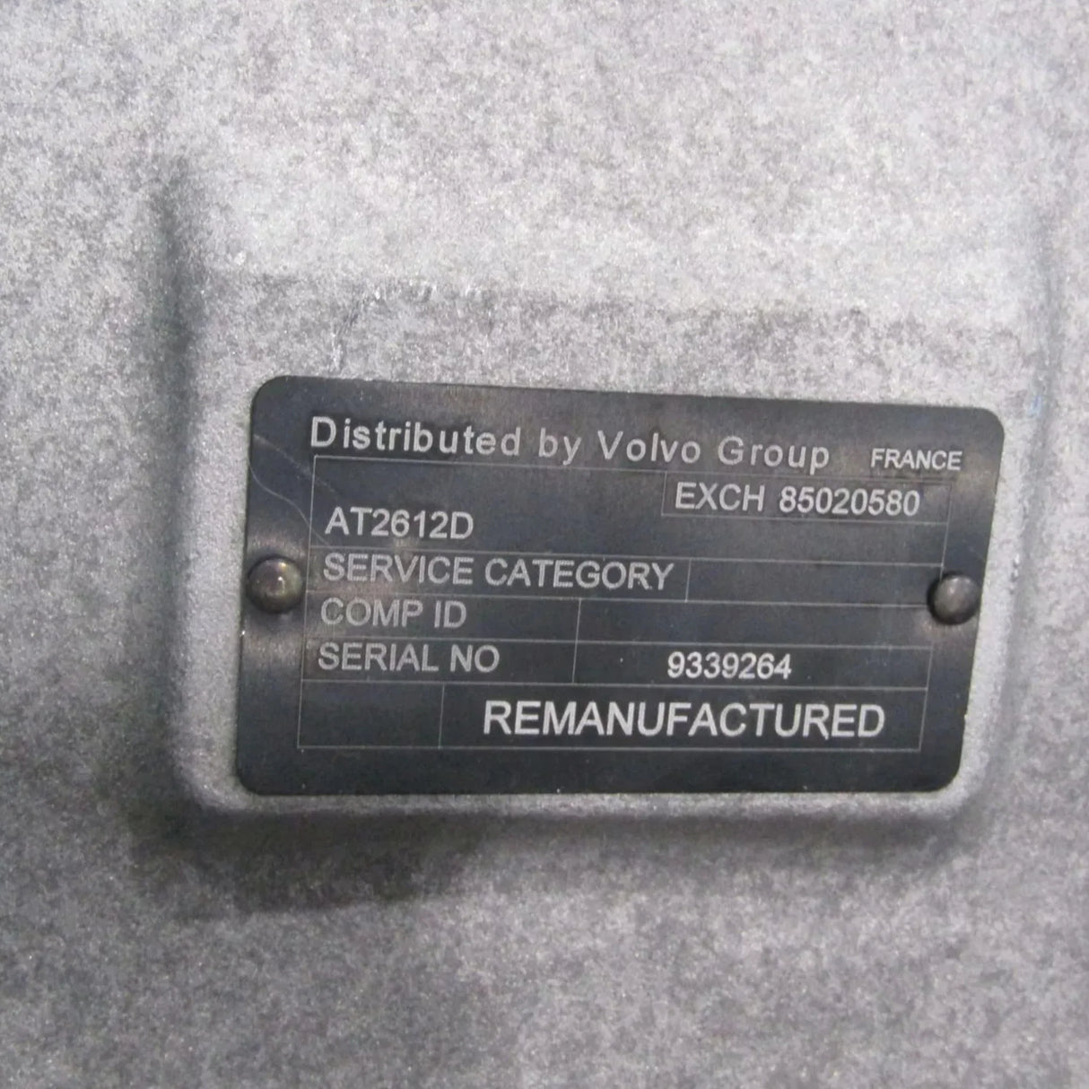 85020580 Genuine Volvo Transmission Asssembly - Truck To Trailer