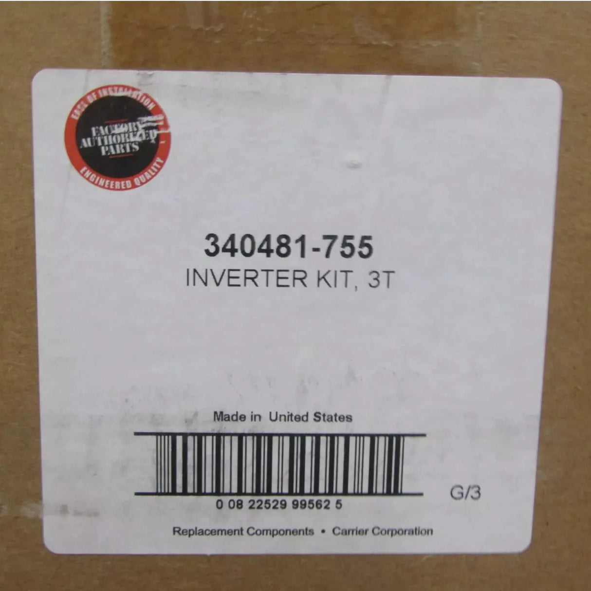 340481-755 Genuine Carrier Inverter Kit - Truck To Trailer