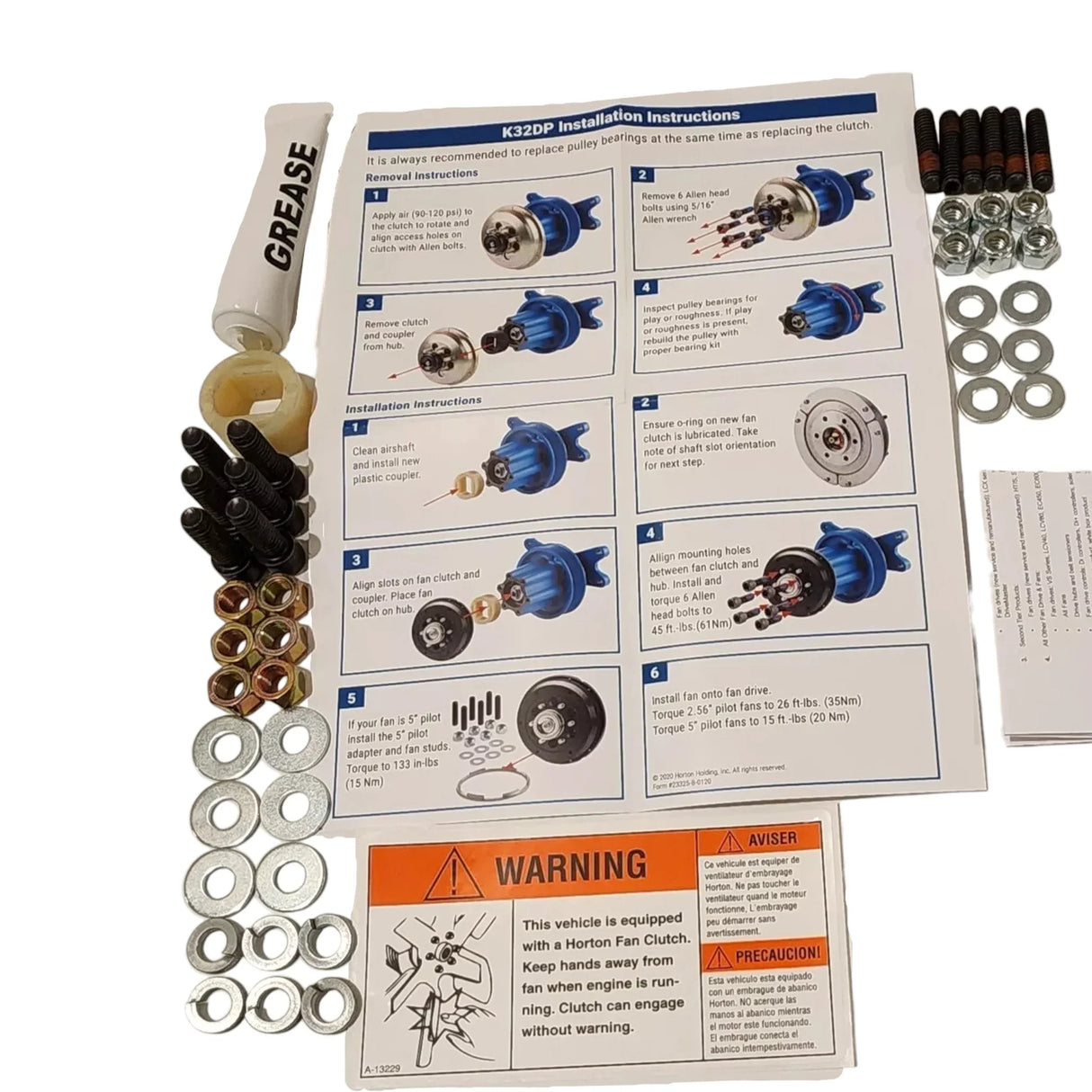 1090-09750-01 Borg Warner Air Operated Fan Clutch K32 - Truck To Trailer