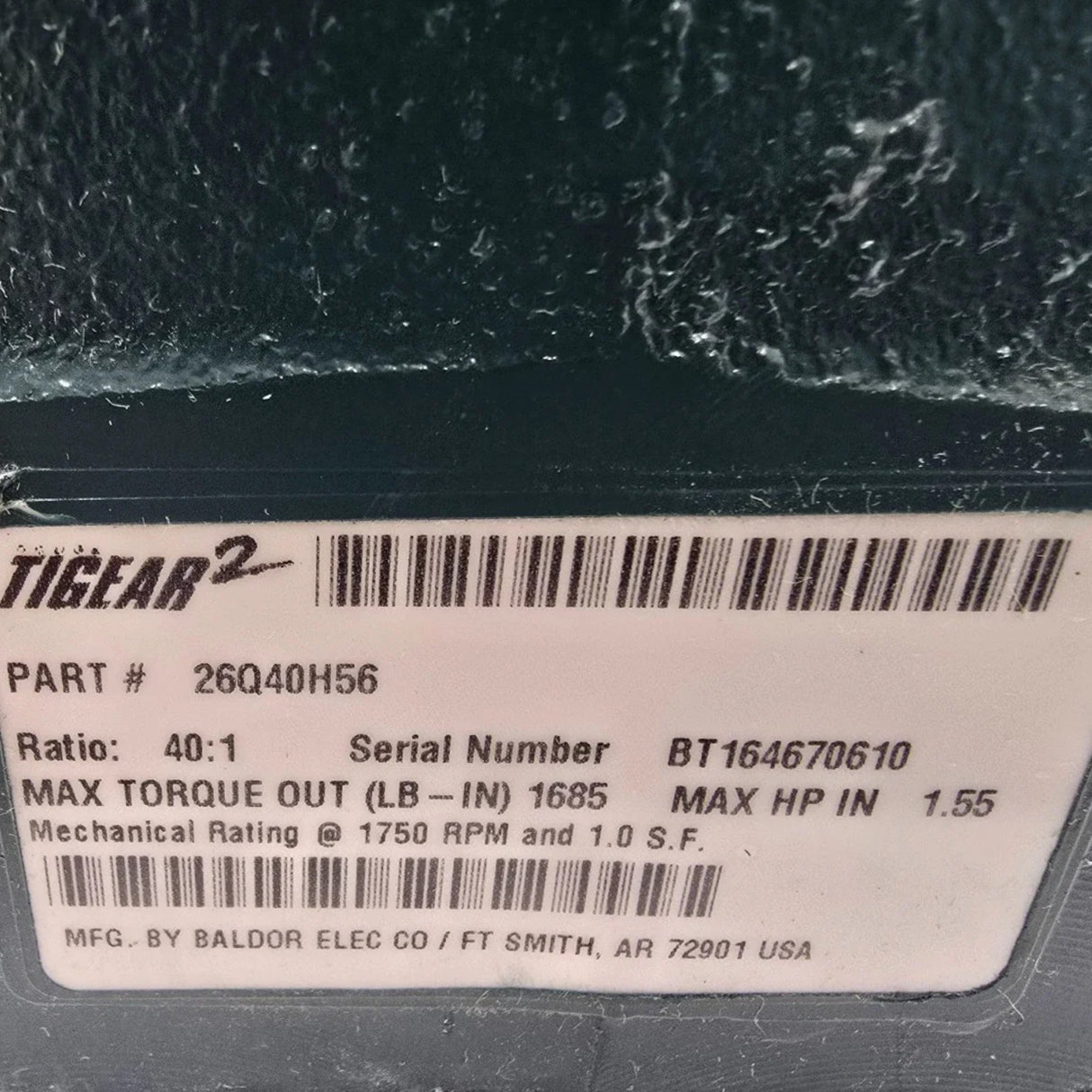 26Q40H56 Dodge Gear Speed Reducer