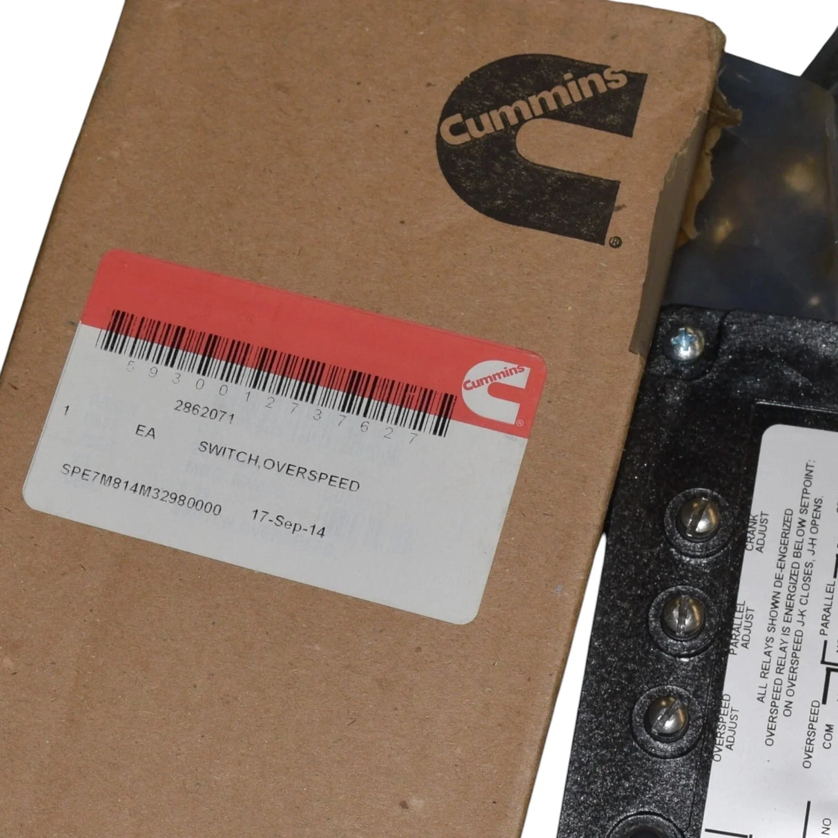 2862071 Genuine Cummins Overspeed Switch - Truck To Trailer