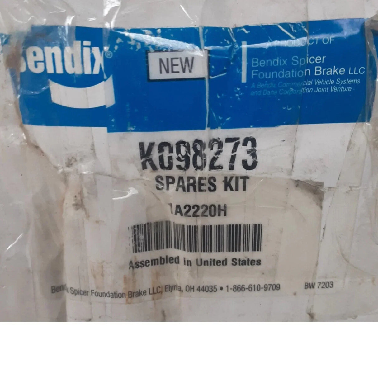 K098273 Genuine Bendix Air Disc Caliper - Truck To Trailer
