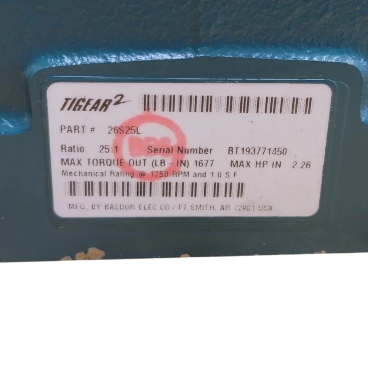 26S25L Dodge Tigear Reducer - Truck To Trailer