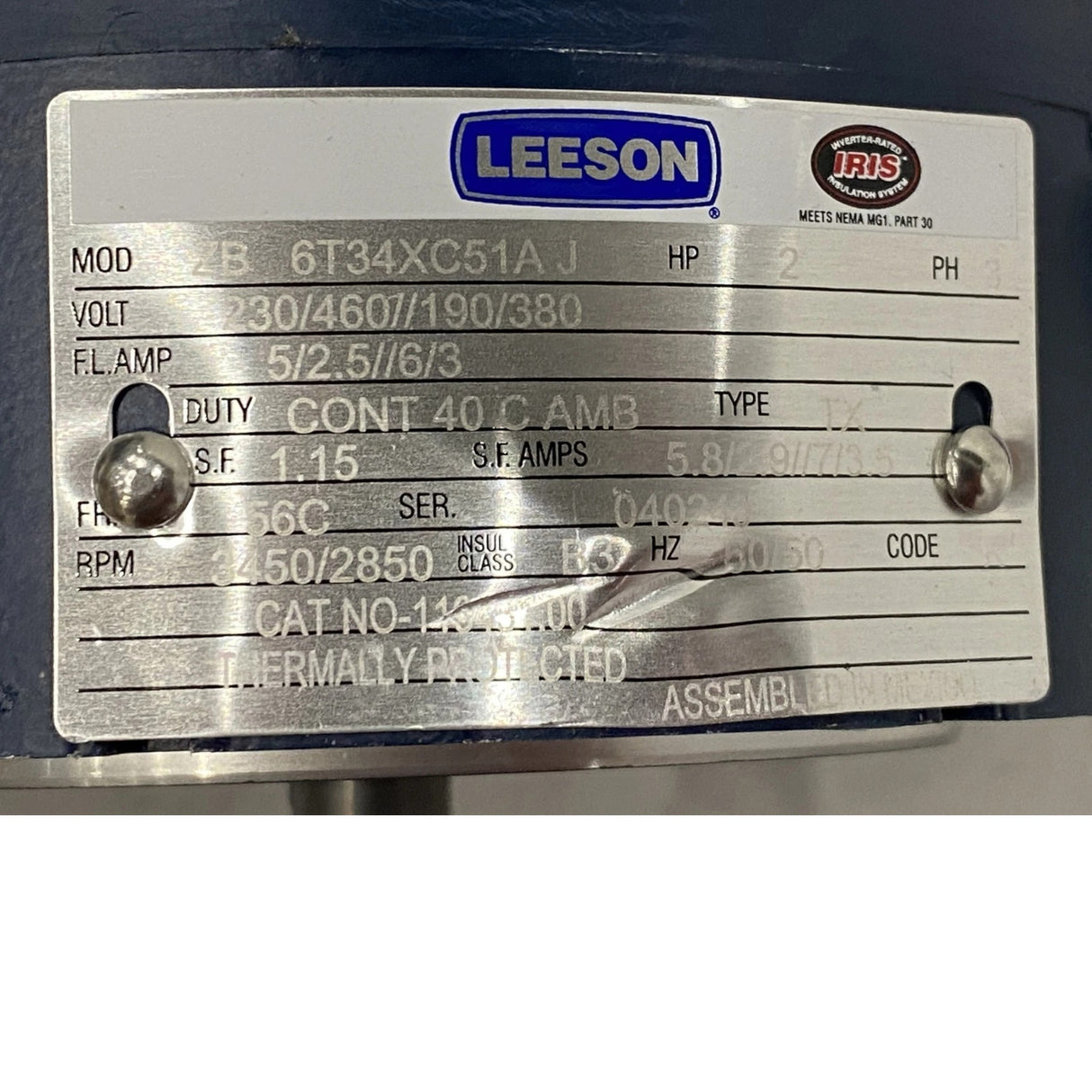 119431.00 Genuine Leeson Explosion-Proof Motor