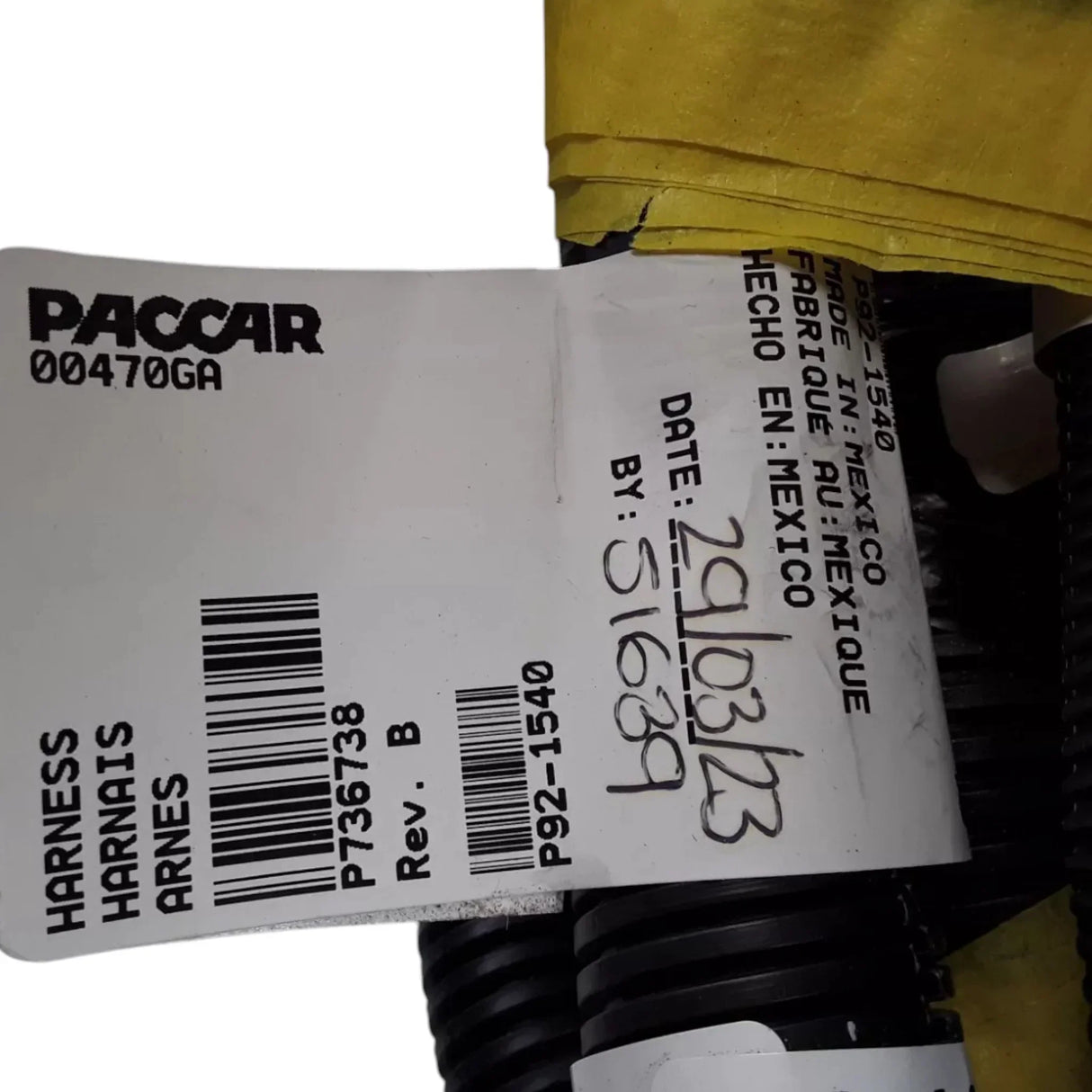 P921540 Paccar Wiring Harness - Truck To Trailer
