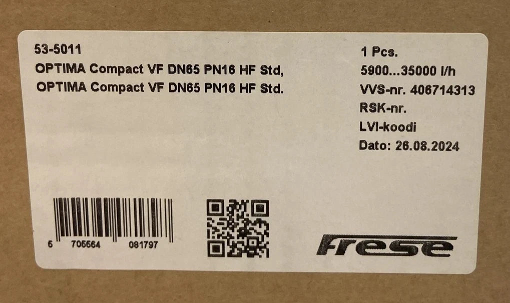 53-5011 Frese Optima Compact Motor Valve High Flow