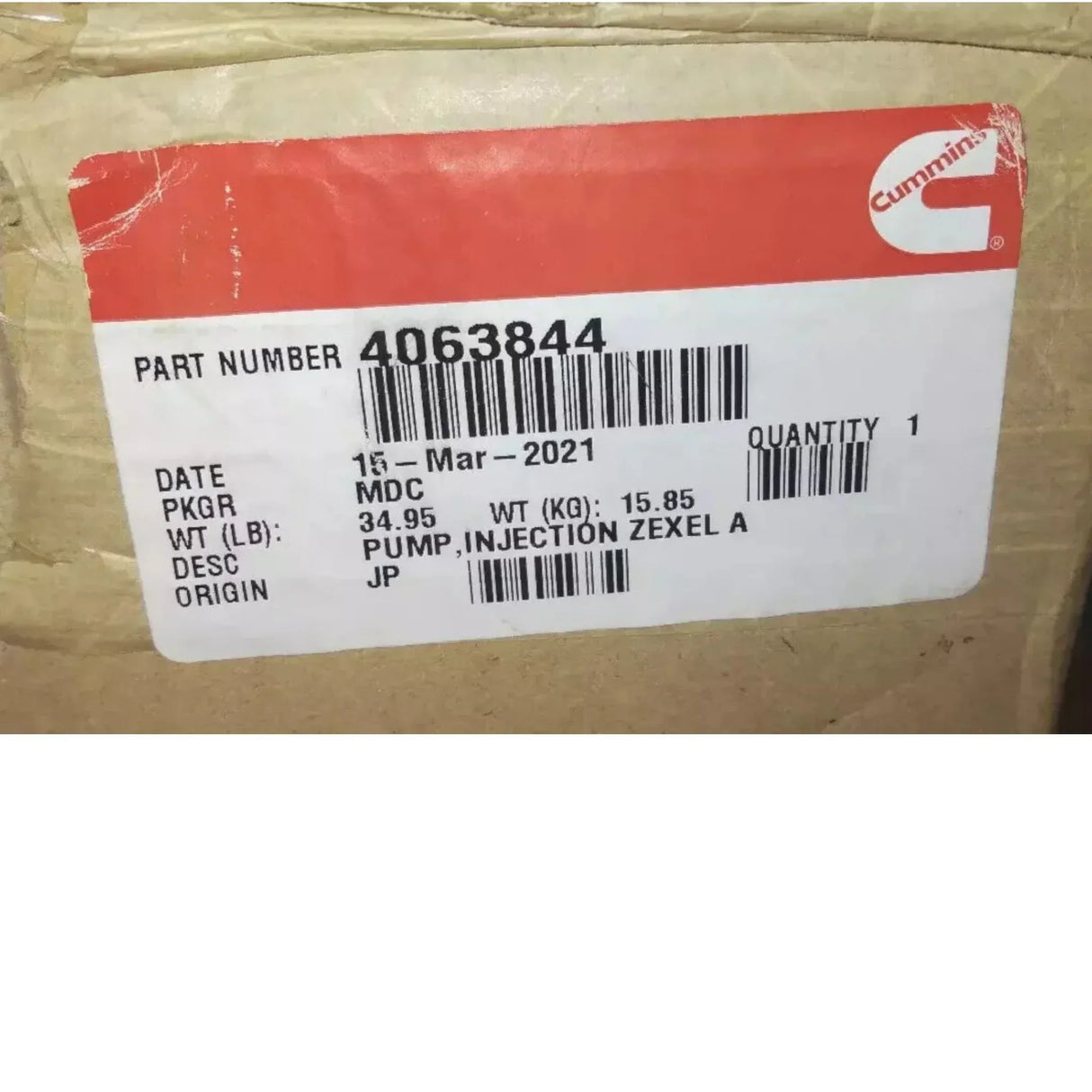 4063844NX Genuine Cummins Fuel Injection Pump - Truck To Trailer
