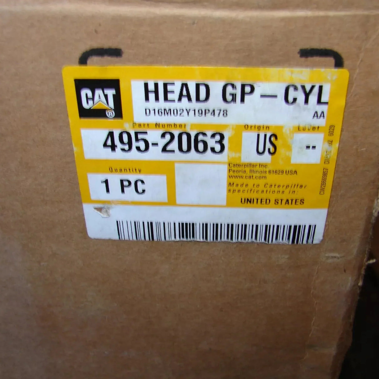 495-2063 Caterpillar Engine Cylinder Head - Truck To Trailer