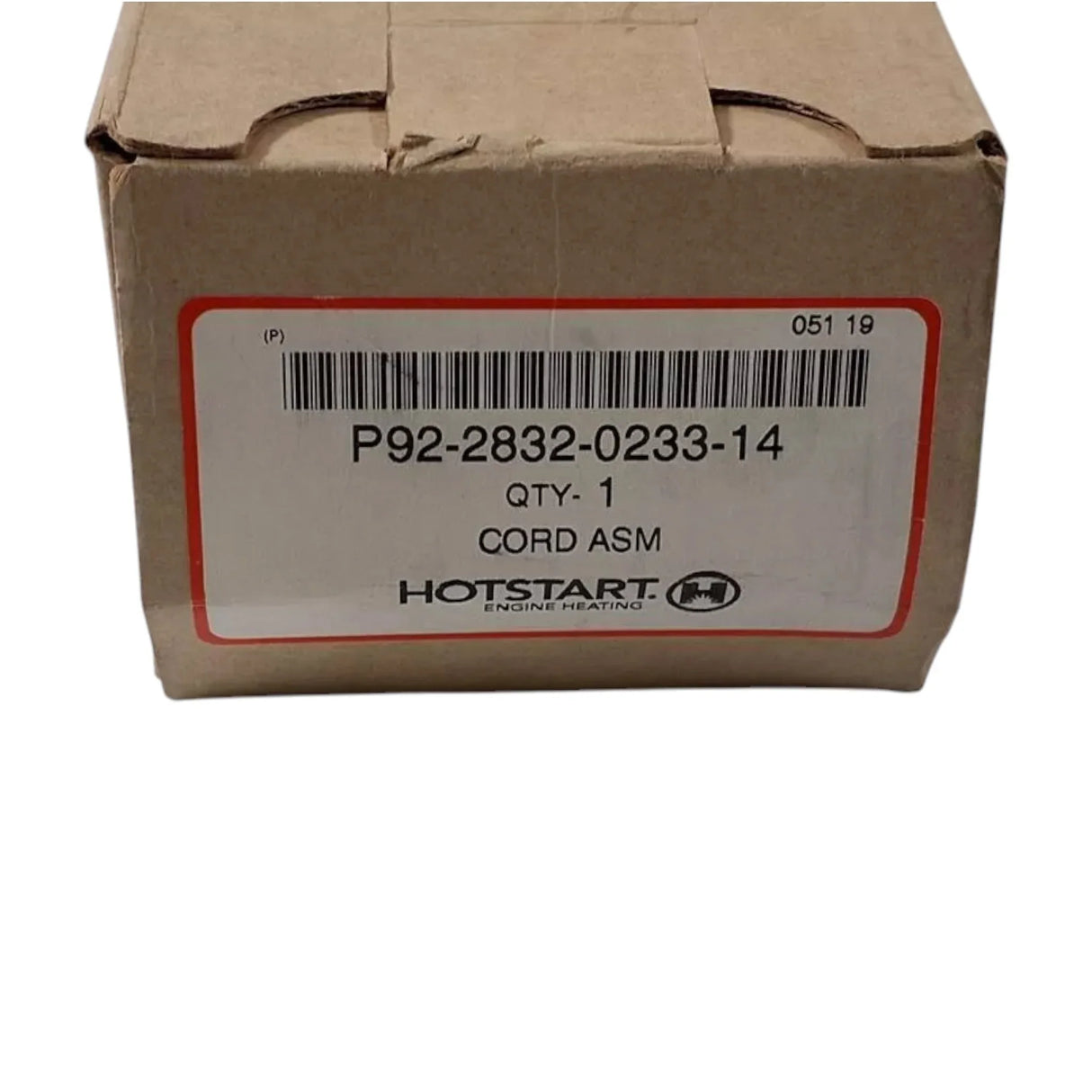 P92-2832-0233-14 Genuine Paccar Engine Block Heater Wiring Harness - Truck To Trailer