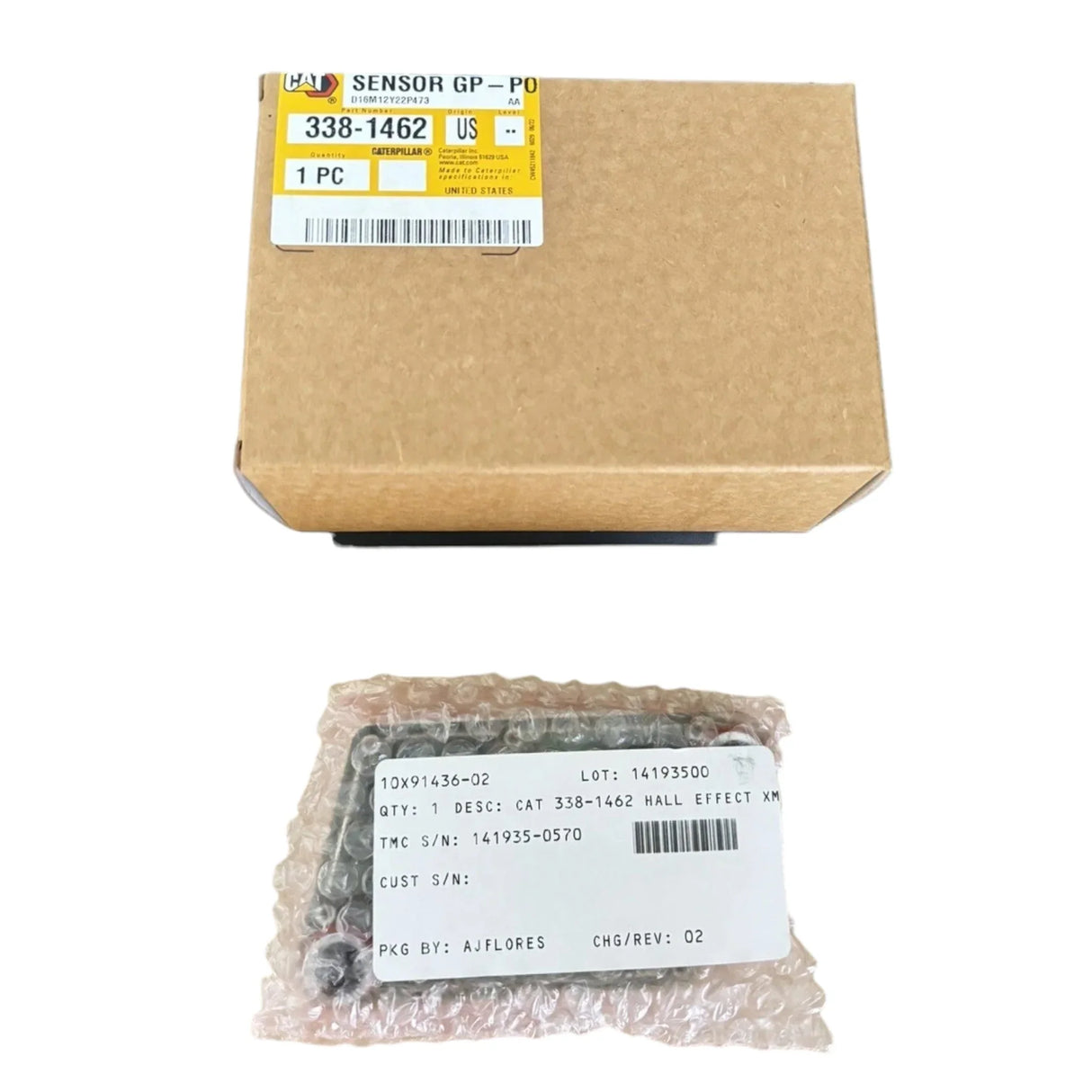 338-1462 Genuine Cat Direct Current Position Sensor - Truck To Trailer