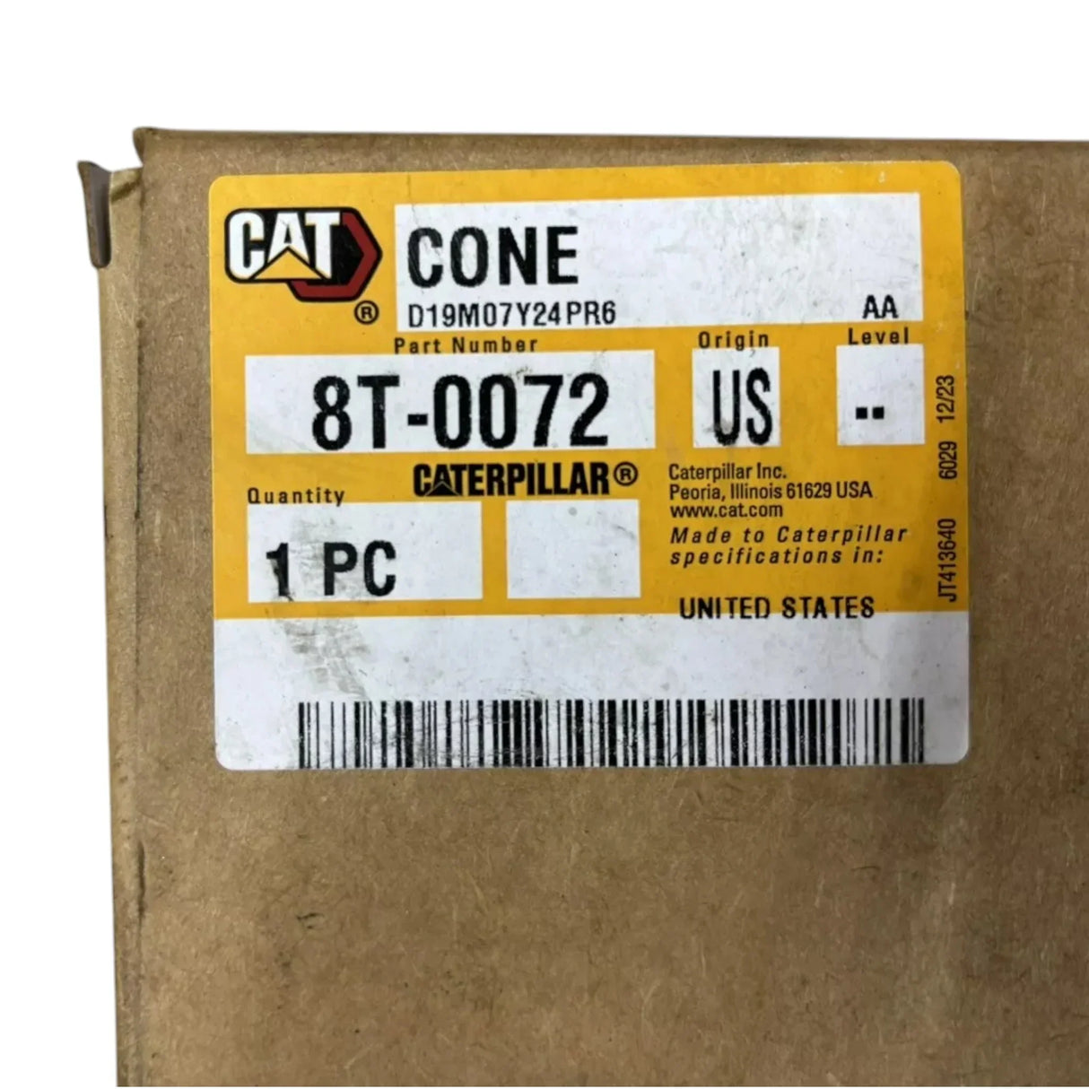 8T-0072 CAT Tapered Roller Bearing Cone - Truck To Trailer