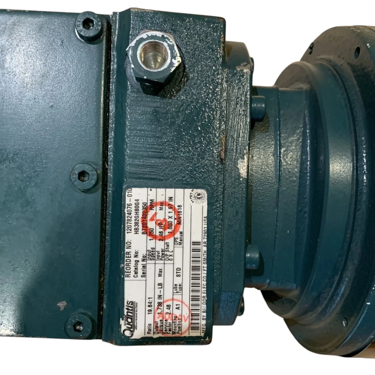 HB382GH80G4 Dodge Quantis Gear Reducer - Truck To Trailer