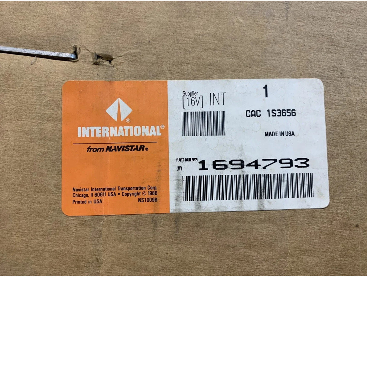 1694793C91 Genuine International Cooler Charge Air