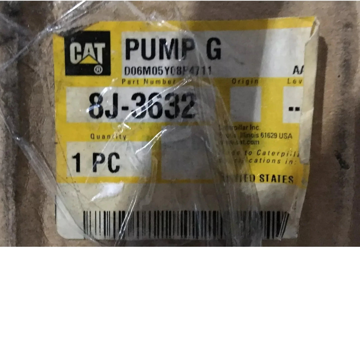 8J-3632 Caterpillar Pump G - Truck To Trailer