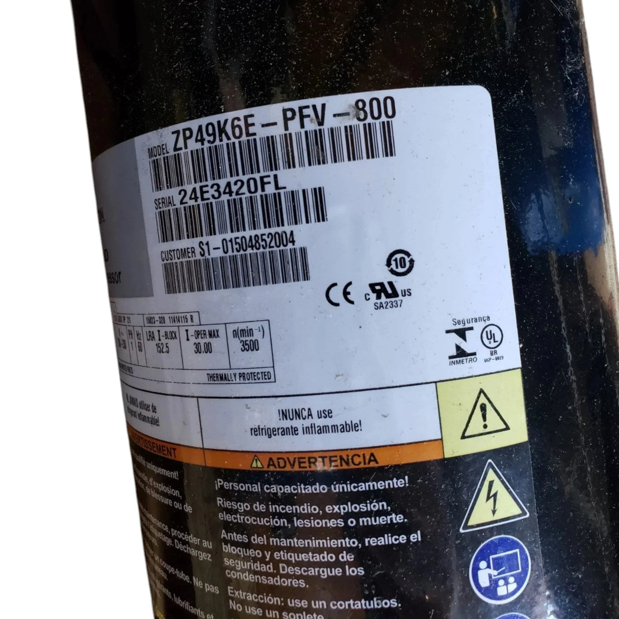 ZP49K6E-TFD-800 Copeland Scroll Compressor - Truck To Trailer