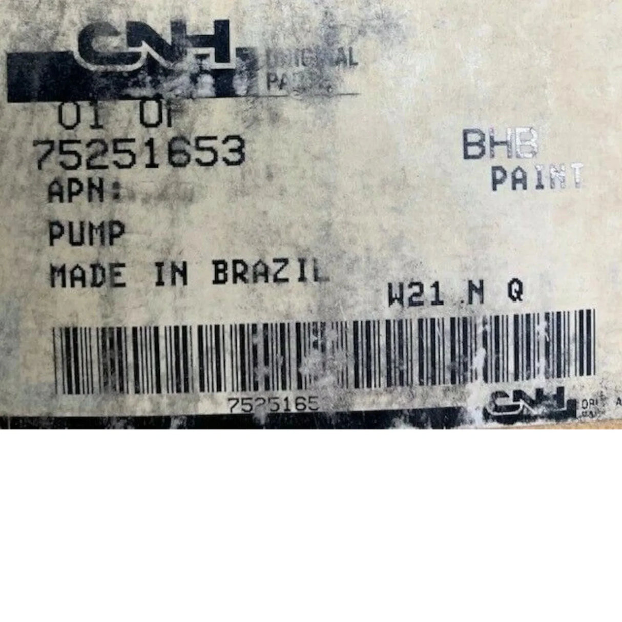 75251653 Genuine CNH Hydraulic Pump - Truck To Trailer