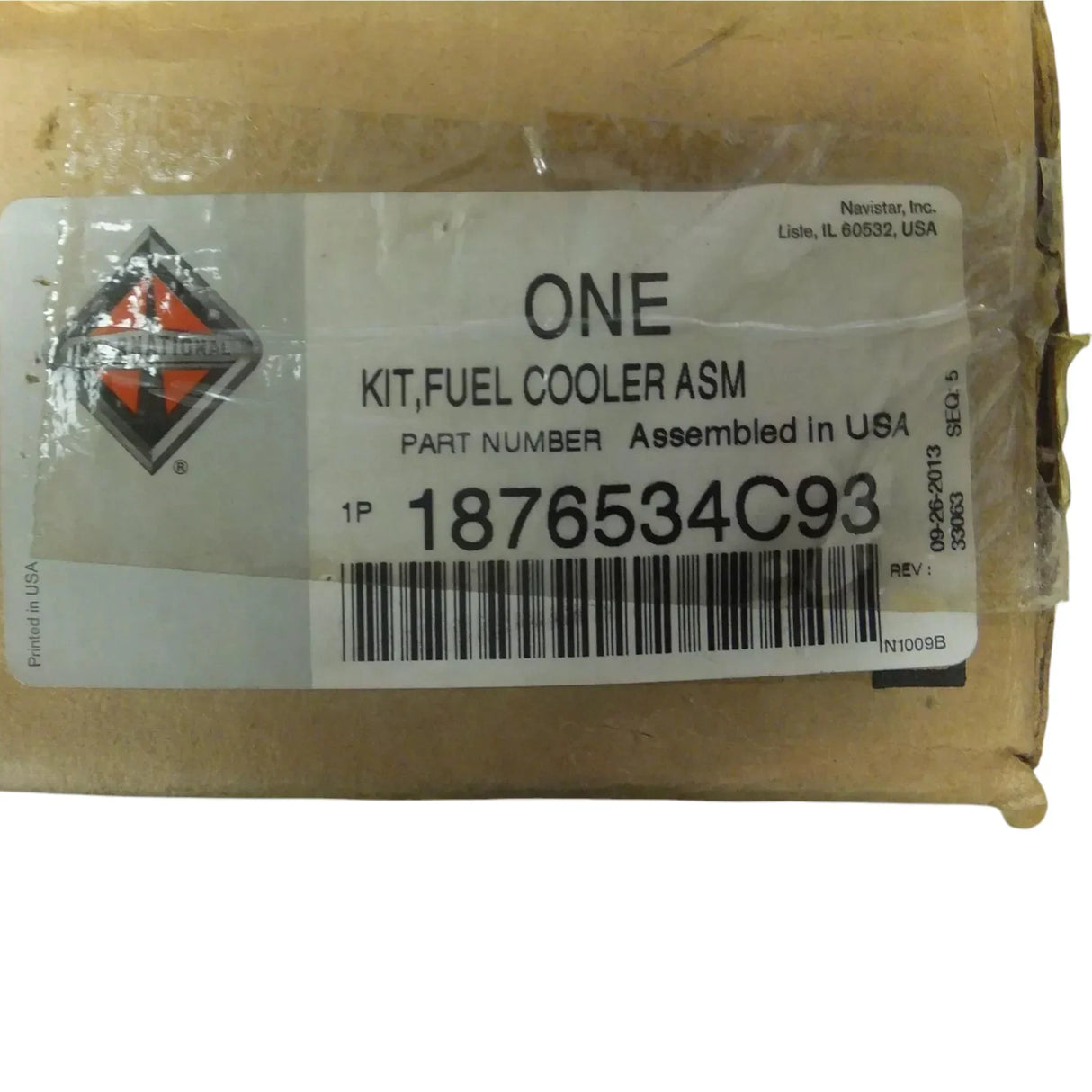 1876534C91 Genuine International Fuel Cooler Kit Assembly - Truck To Trailer