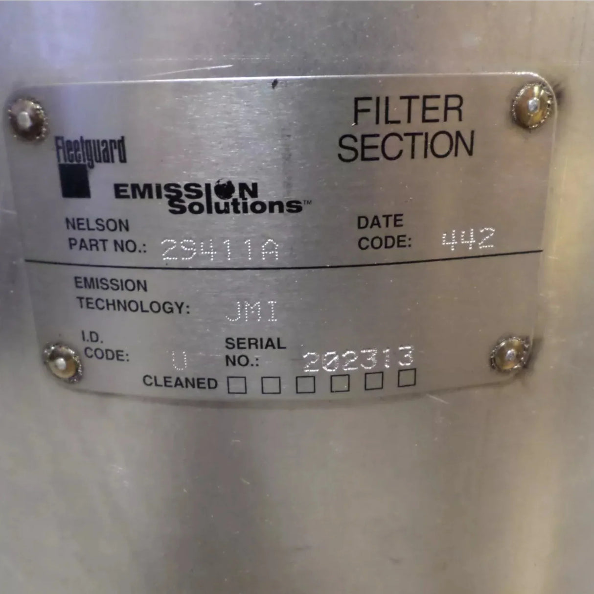 29411A Genuine Fleetguard DPF Diesel Particulate Filter - Truck To Trailer