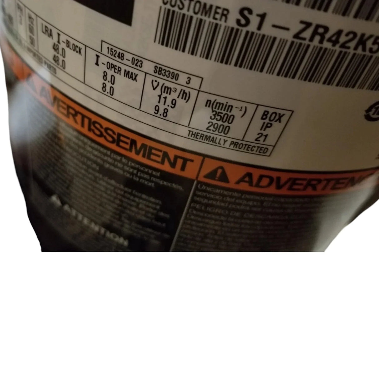 ZR42K5E-TFD-800 Genuine Copeland Scroll Compressor - Truck To Trailer