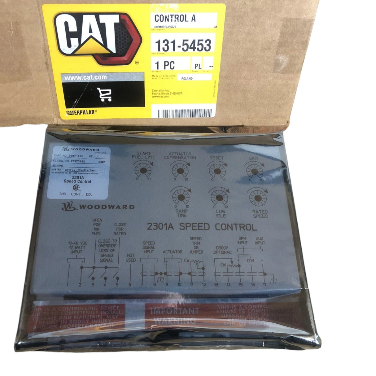 131-5453 Genuine CAT Control A